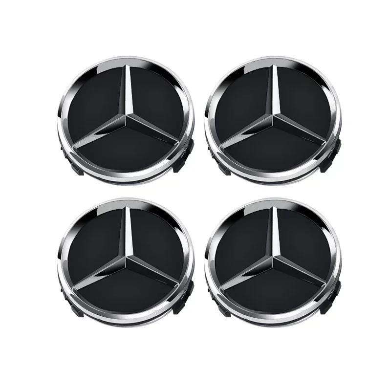 4pcs 60mm Car wheel Hub Cap Emblem badge logo for Mercedes Benz A B C E Class CLA GLC W205 W212 W213 W176 W177 X253 W117 W204