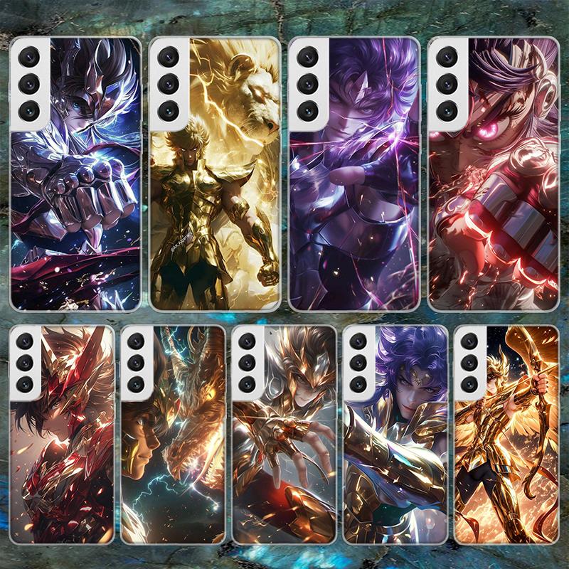 Saint Seiya Cool Soft Phone Case For Samsung Galaxy S24 S23 S22 S25 Ultra S21 Plus S20 FE S10 + S25 Edge Pattern Capa Galaxy S24