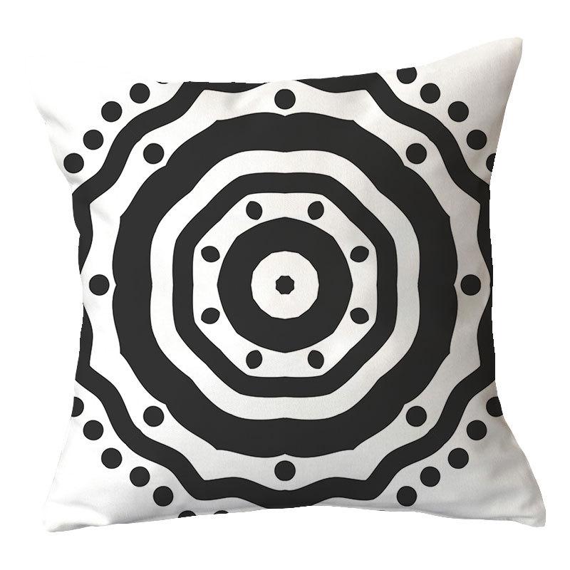 Simple New Square Geometric Plush Pillowcase Home Fabric Sofa Pillow Cushion Cover