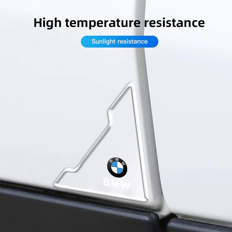 ADZW9 2Pcs Car Door Corner Protector Stickers Decoration For BMW Performance E46 E90 E60 F20 X1 F10 F30 X3 E70 E39 E36 E87 X7 E92