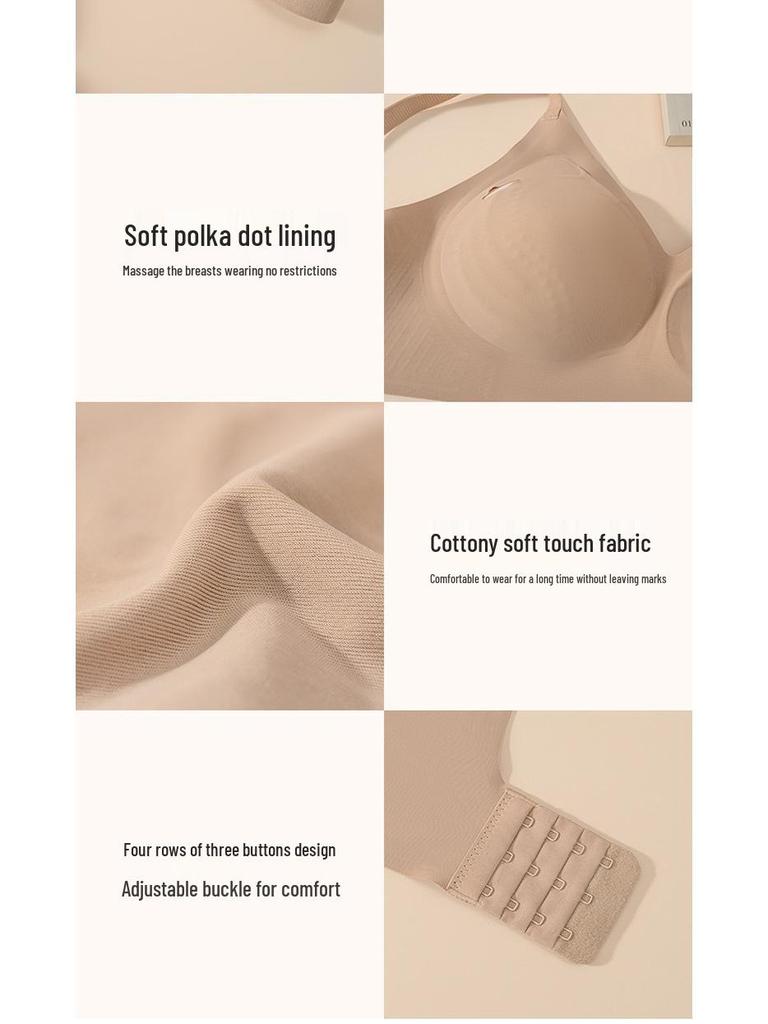 Changjie Recommended: Shu Chang Women's Invisible Seamless Bra - Light, Breathable, and Nude Tone.
