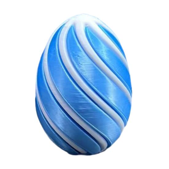 3D Printed Spiral Easter Egg Anxiety Relief Sensory Fidget Toy Pass Through Easter Egg for Adults Easter Basket Stuffers Party Favors