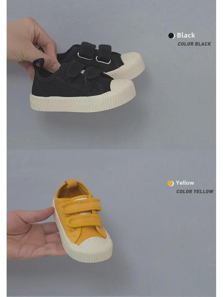 Children's Canvas Velcro Shoes - Soft Sole for Boys and Girls
