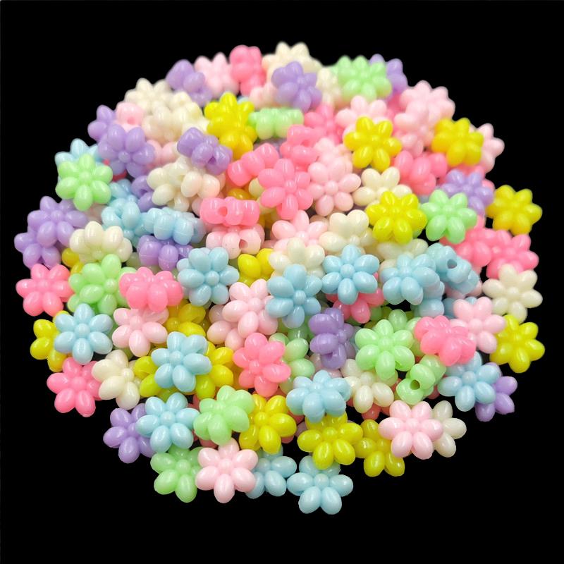200 шт. Цветочная звезда DIY ремесла свободные бусины для изготовления ювелирных изделий ярких цветов кулон ожерелье браслет