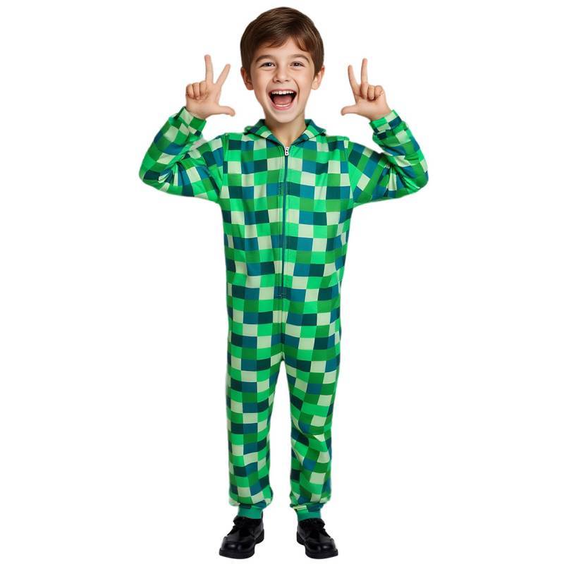 Minecraft Cosplay Costume For Halloween With Polyester Fabric For Teens