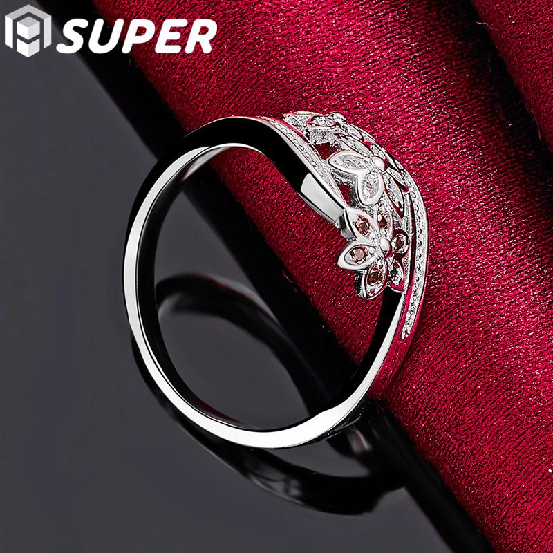 Ювелирные изделия из стерлингового серебра 925 пробы с цветным цирконом AAA