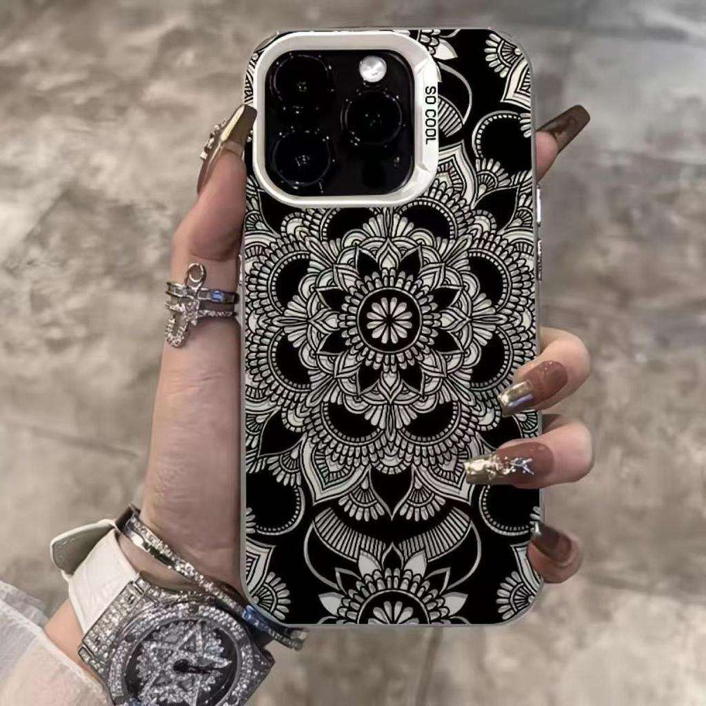 Ретро чехол для телефона с узором тотема для iPhone 12-17