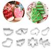 Xmas 3D DIY Kitchen Stainless Steel Baking Tools Christmas Decoration Biscuit Mold Cookie Cutters