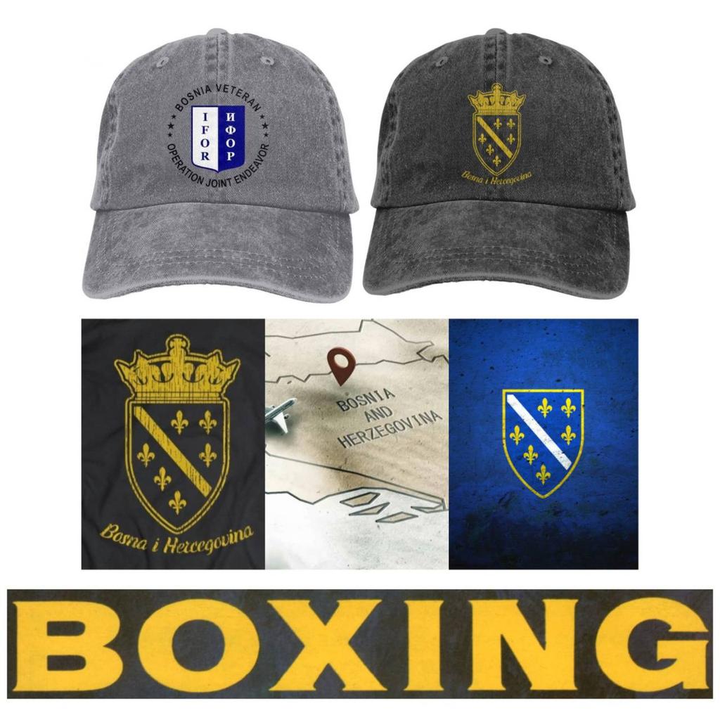 Bosnia and Herzegovina Hat Baseball Cap Unisex Men Women Jeans MMA Kick Boxing Muay Thai Fashion Hip Hop Hat Sport Golf Cap