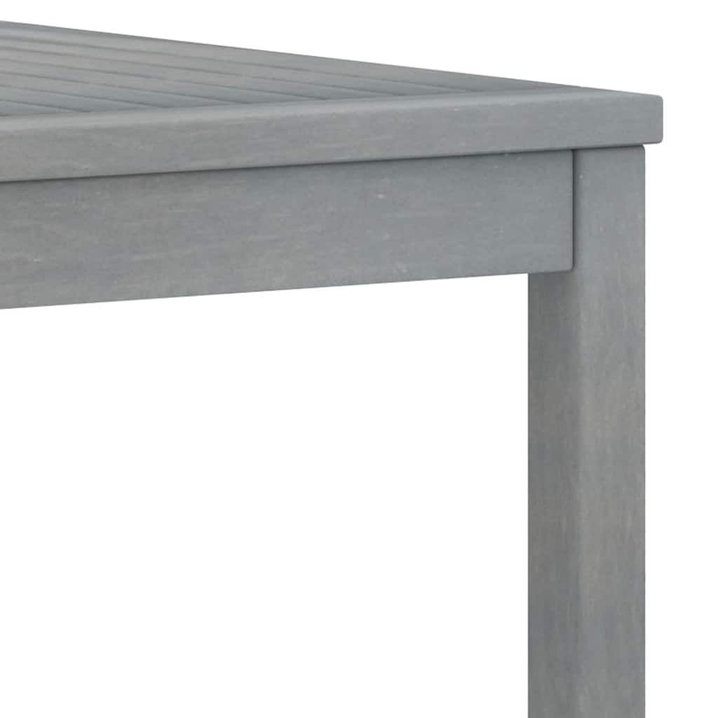 vidaXL Couchtisch 100x50x33 cm Grau Massivholz Akazie
