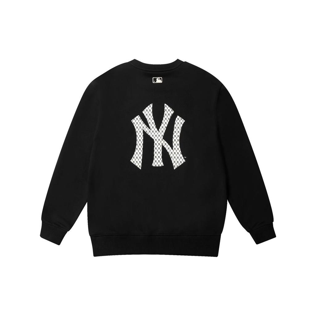 MLB Винтажная толстовка New York Yankees Американский Ретро Свободная Вышитый Логотип С Длинным Рукавом Унисекс Черный 31MTM1041-50L
