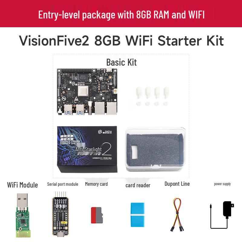 SaiFang VisionFive2: Хост на базе Linux с RISC-V, интегрированным 3D-GPU и несколькими комплектами