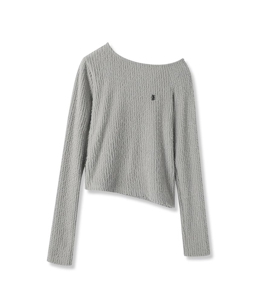 AVANDRESS Hazle Hairly Unbalanced Tee_4Colors