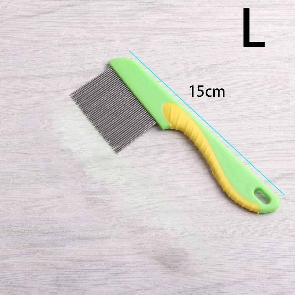 Stainless Steel Dog Flea Comb Fine Toothed Lice Comb Wool Cleaning Supplies Pet Hair Comb Cat