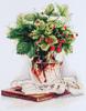 Cross Stitch Kit Abris Art Bouquet of Strawberries