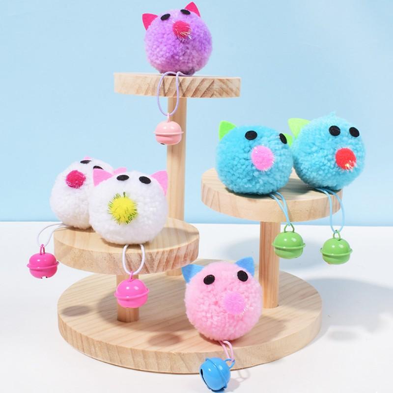Игрушка для кошек Плюшевая мышь Игрушки для кошек Интерактивная Самоиграющая Дразнилка Игрушка для кошек с колокольчиком Шерстяной шарик Мышиные игрушки для кошек Когтеточка Товары для домашних животных