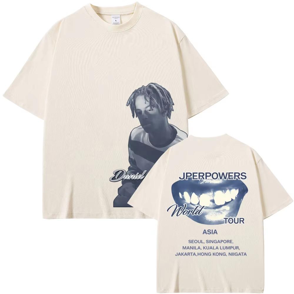 Футболка Rapper Daniel Caesar Never Enough World Tour Мужская Женская Хип-хоп Мода Поп-музыка Футболки Легкая Дышащая и Удобная Одежда