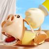 ABS Panicked Piggy Coaster Frightened Piggy Gaping Eyes Piggy Cup Pad Quirky Toys Press Diy Piggy Base Cup Mat Birthday Party
