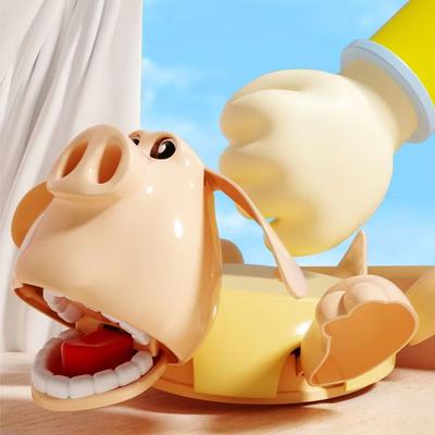 ABS Panicked Piggy Coaster Frightened Piggy Gaping Eyes Piggy Cup Pad Quirky Toys Press Diy Piggy Base Cup Mat Birthday Party