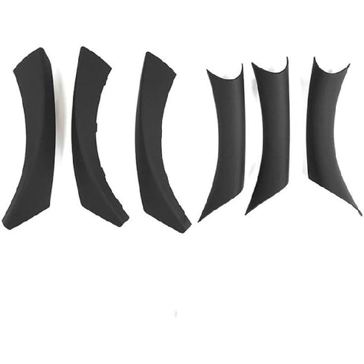 6Pcs/Set Carbon Fiber ABS Inner Interior Door Panel Pull Handle Cover For BMW E90 325I 328I 335I 330I 2006 2007 2008 2009 2010 2011 (Carbon Fiber