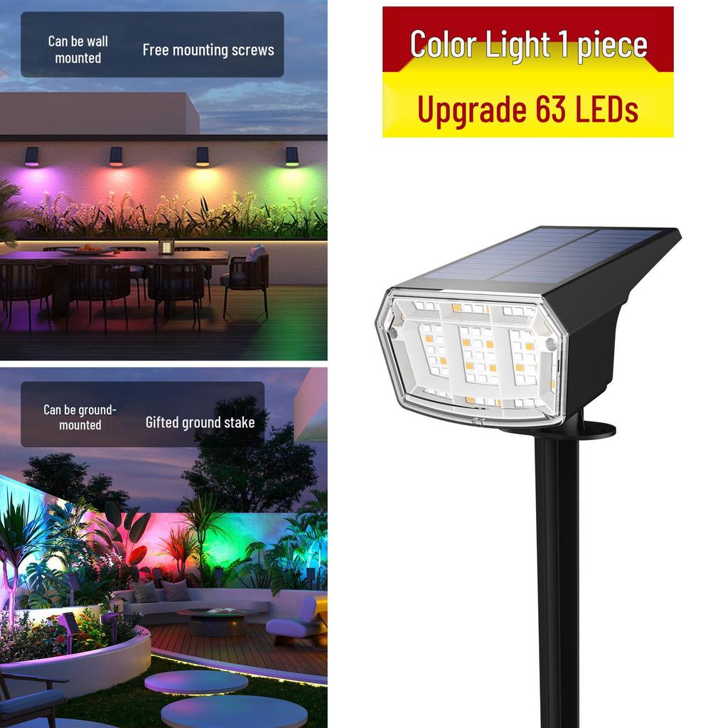 Уличные солнечные прожекторы высокой яркости для дерева и ландшафтного освещения сада - Водонепроницаемые декоративные газонные светильники