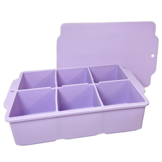 Квадратные 6 сеток «сделай сам», чтобы избежать порчи, быстрозамораживаемый лоток для льда, коробка, аксессуар для бара, лоток для формы для льда