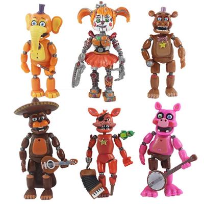 Five Nights At Freddys Фигурки Игрушка Нарушение безопасности Серия Glamrock Foxy ПВХ Кукла для подарка ребенку