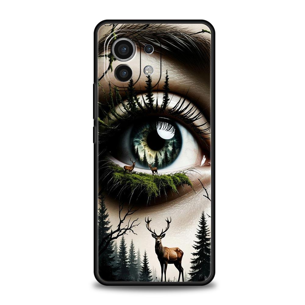 Модные ресницы Глаза Чехол для телефона для Xiaomi Mi 17 Pro Max 15 14 13 12 11 Ultra 15T 14T 13T 12T 11T Pro Lite Мягкий ТПУ Сумки