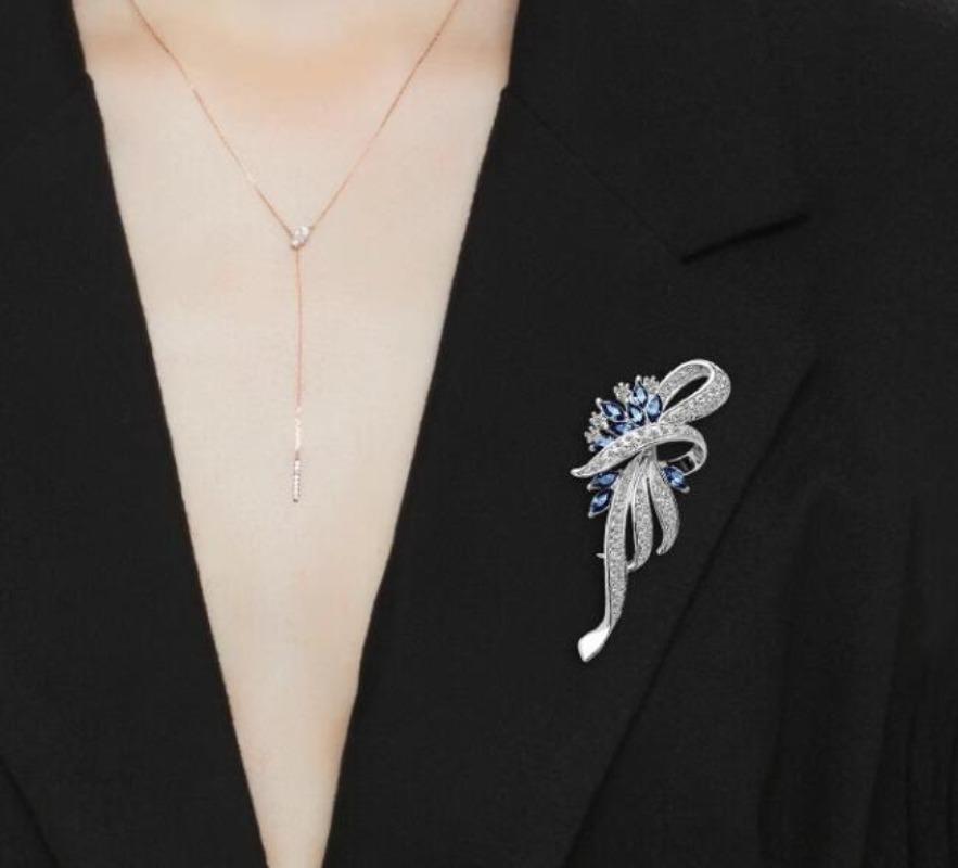 Броши-банты со стразами золотого цвета для женщин Брошь-бантик Высококачественные Броши Подарок