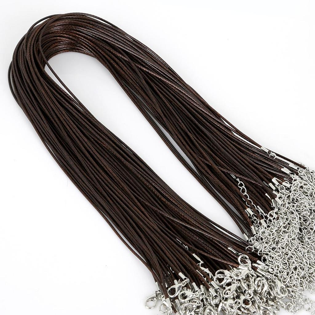 Кожаный шнур из искусственной кожи, веревка-омар для ожерелья и подвески «сделай сам», подвески ручной работы, фурнитура