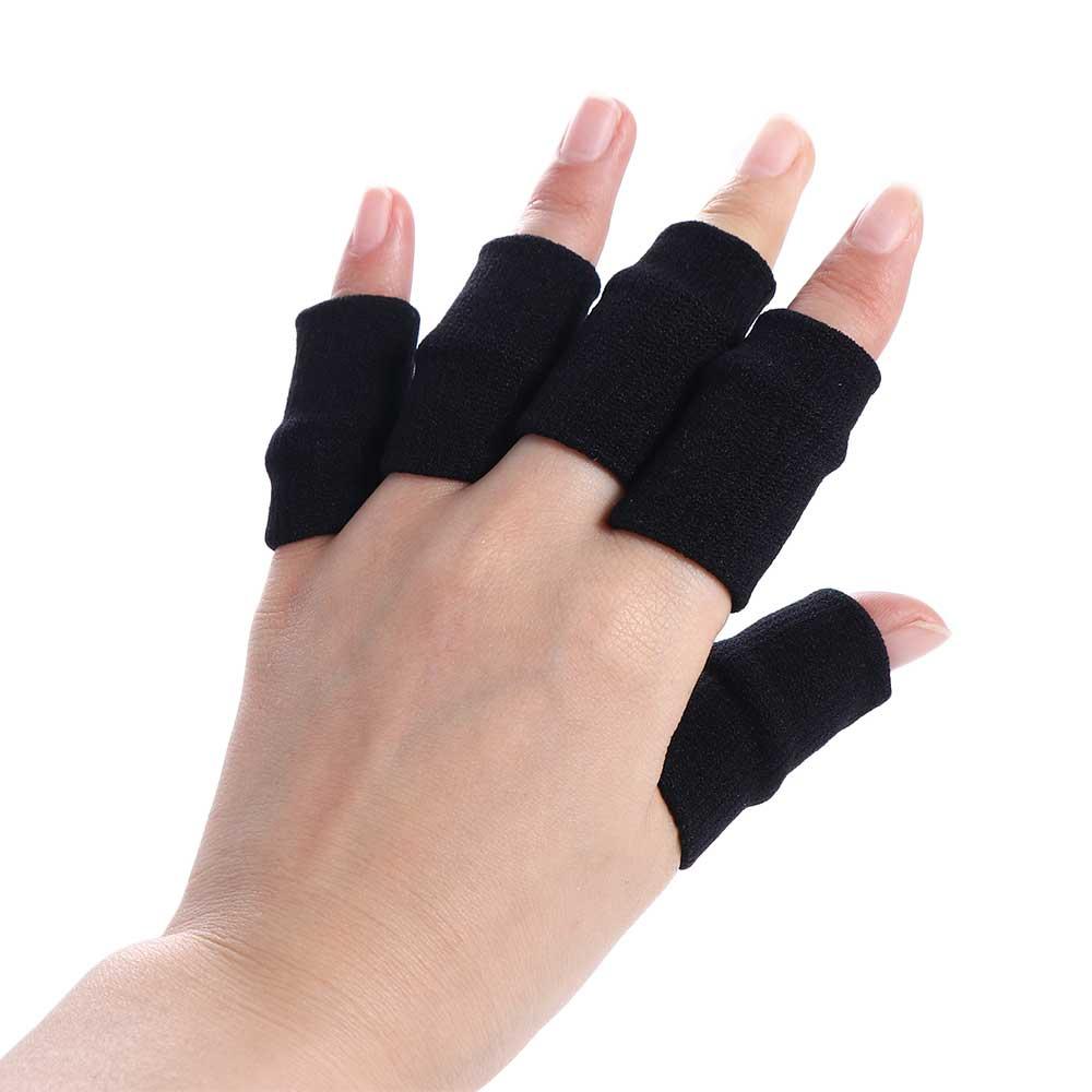 5 Pack Sports Finger Guards Basketball Volleyball Finger Protection Elastic Support Finger Guard Outdoor Sports Protective Gear