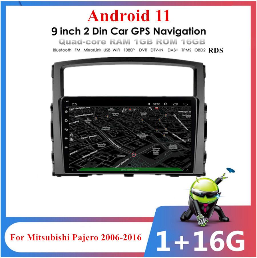 9'' 1+16 ГБ Головное устройство Радио Плеер GPS WiFi BT FM Для Mitsubishi Pajero 2006-2016