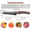 Knife Kitchen Knife Hand Forged Multipurpose Utility Chef Knife Boning Cleaver Pocket Knife Wooden Handle Fruit Slicing Butcher