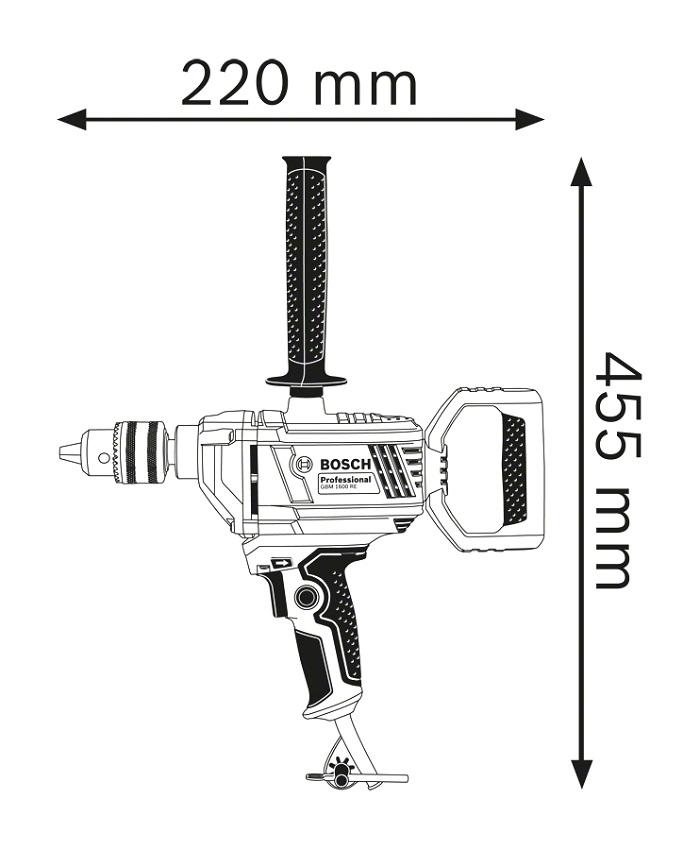 GBM 1600 RE 850W DRILL - B 6011B0000