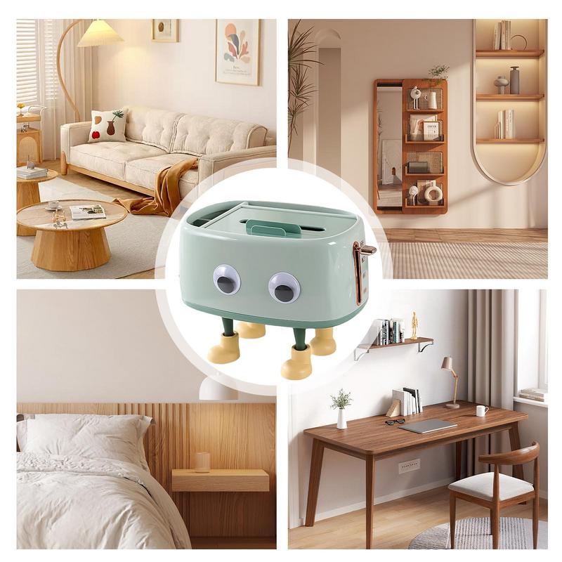 Милый мультяшный держатель для салфеток для лица, декоративная коробка для салфеток, многофункциональный органайзер для салфеток в машину, аксессуары