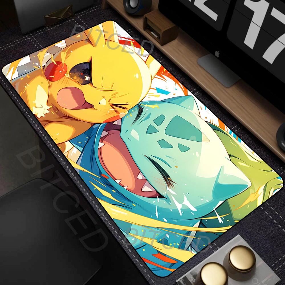 Cartoon Mouse Pad Kawaii Large Gamer XL Pc Keyboard Desk Mouse Mat Carpet Rubber Tapis Souris Gaming Notbook PPokemons Mousepad