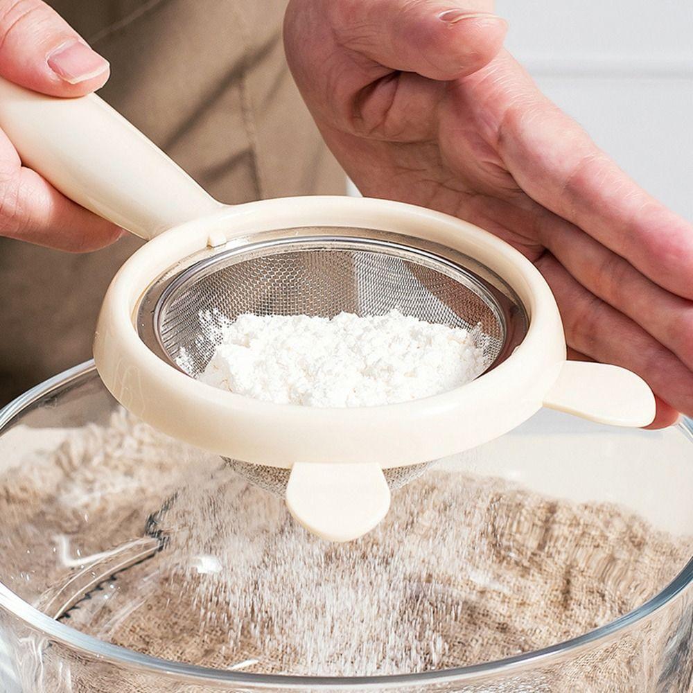 Портативное сито-дуршлаг из нержавеющей стали для продуктов, устойчивое к ржавчине, легко моющееся, сито для матчи, маленькое сито с мелкой сеткой для кухни