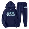 2026 Mens Hooded Tracksuit Set Fleece Sweatshirt Sportswear Casual Wear