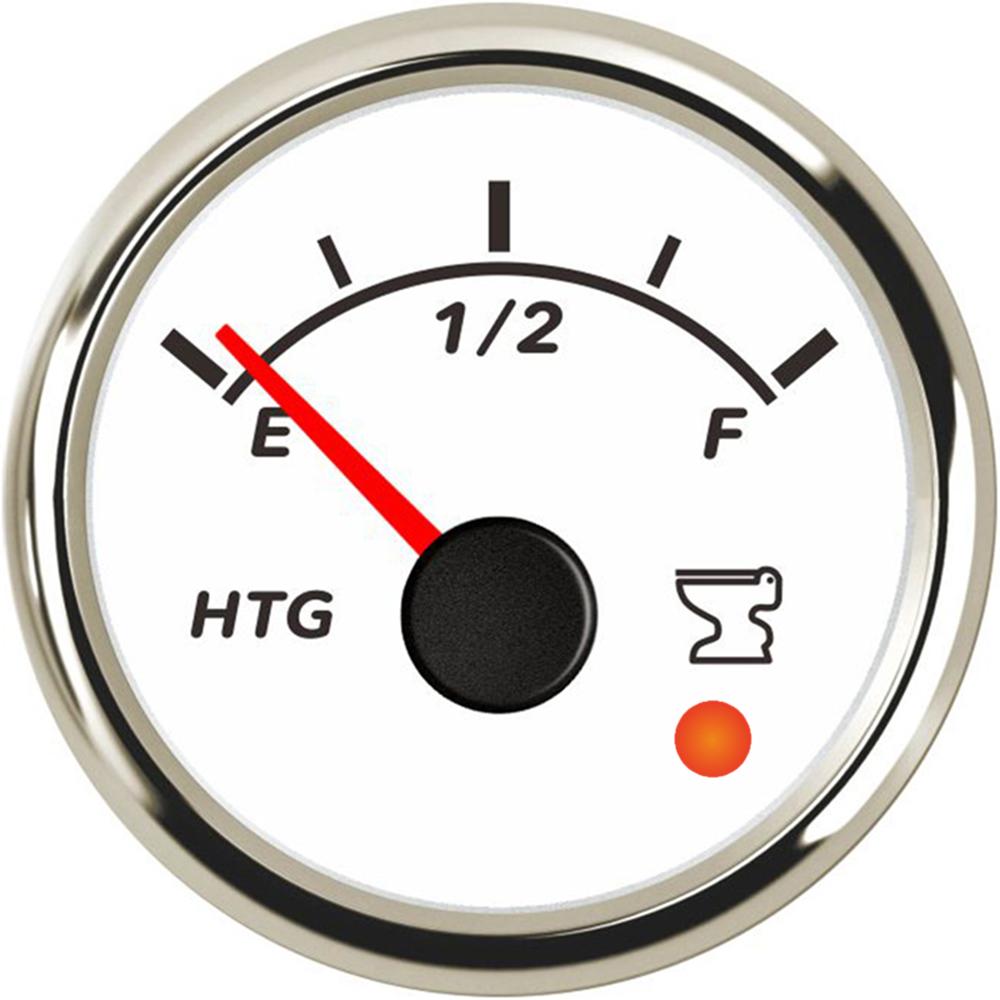 ELING 52mm Pointer Holding Tank Level Gauge Meter 0-190ohm 240-33ohm with 8 Colors Backlight and Alarm for RV Yacht Van