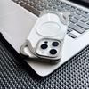 Алюминиевый сплав безрамочный для Magsafe прозрачный чехол для телефона iPhone 16 Pro 15 Pro Max магнитный ударопрочный жесткий ПК прозрачная задняя крышка