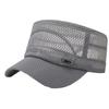 Beach Hat Flat Top Large Brim Full Mesh Casual Adjustable Buckle Casual Breathable Sunscreen Military Hat Outdoor Activities