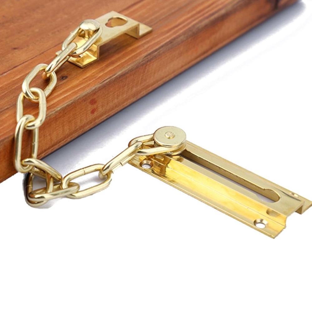 with Screws Decorative Chain Bolt Door Chain Sliding Door Lock Door Safety Guard Door Hardware
