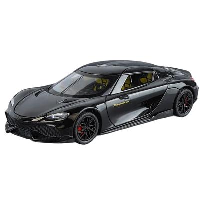 1/24 Koenigsegg Gemera GT Суперкар Сплав Литой Металл Модель Машины Звук и Свет Хобби Коллекционные Модные Украшения Подарок для Парня