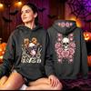 Funny Cute Skeleton Halloween Hoodie Skeleton Men Women Vintage Horror Graphic Pullover Sweatshirt Spooky Gothic Hoodies