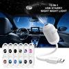 2-в-1 Проектор Галактики Ночник USB LED Звездное Небо Лампа 360° Вращение Регулируемая Яркость для Спальни Потолка Комнаты Декор Автомобиля