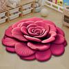 Peony Flower Carpet 3D Visual Flower Non-slip Bottom Floor Mat Absorbent Bathroom Mat