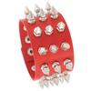 Punk Bracelet for Men Women Goth Black Leather Wristband with Metal Spike Studded Spike Rivets Cuff Bangle Adjustable