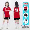 Kids Soccer Uniform Set Short Sleeve Quick Dry Training Jersey Boys Girls Sports Team Wear
