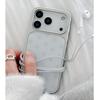 INS Корейский Модный Синий Чехол для Телефона из Смолы в Горошек Для iPhone 17 Air 11 12 13 14 15 16 Pro Max Y2k Простота Жесткий Чехол