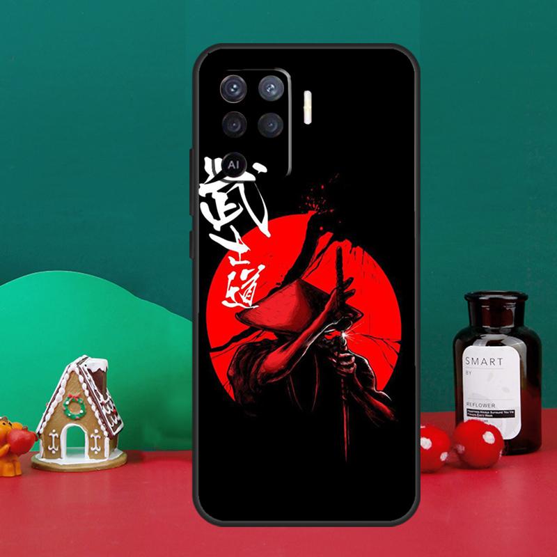Samurai Japan Art Case For Oppo A40 A60 A80 A6 A5 Pro A15 A16 A17 A57 A94 A74 A54 A76 A96 A18 A38 A58 A78 A98
